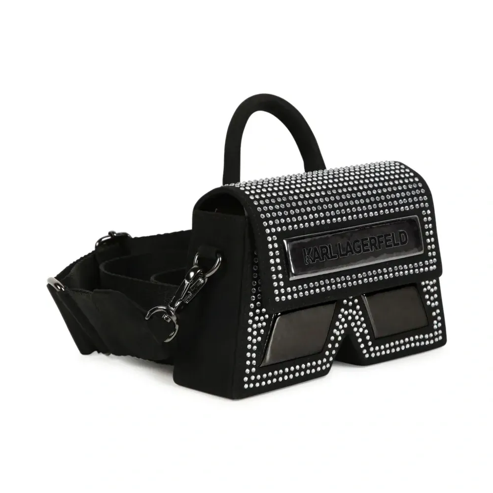 Сумка через плечо с кристаллами