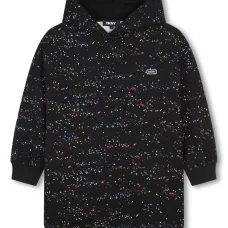 Платье с капюшоном и нашивкой-логотипом Платье с капюшоном и нашивкой-логотипом