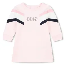 Платье с длинными рукавами и логотипом