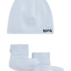 Комплект из слиперов и шапки бини с вышитым логотипом