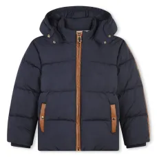 Пуховик с контрастной отделкой Пуховик с контрастной отделкой