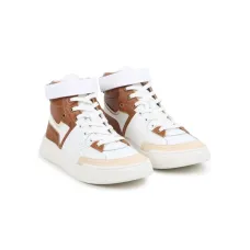 Высокие кроссовки со вставками