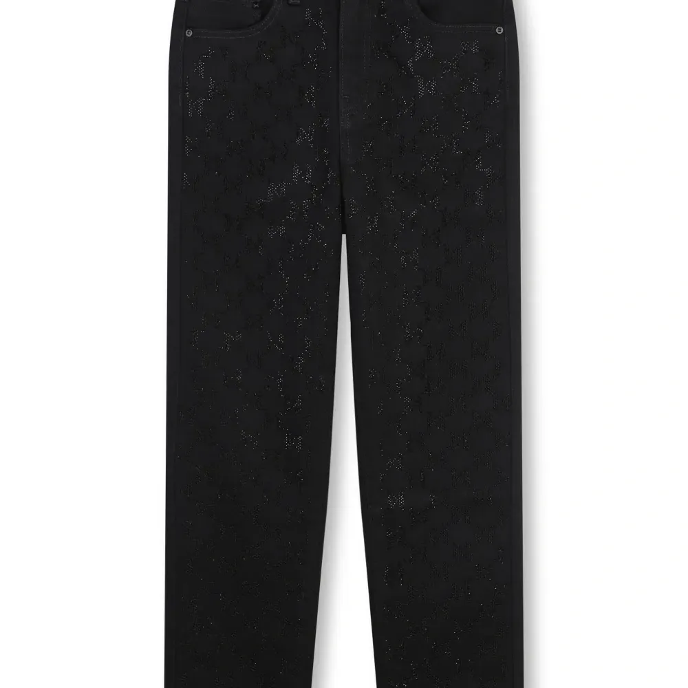 Джинсы с нашивкой-логотипом