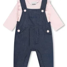 Комплект из комбинезона и топа с вышитым логотипом