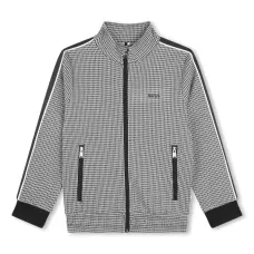 Толстовка в ломаную клетку на молнии