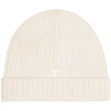 Шапка бини в рубчик с нашивкой-логотипом Шапка бини в рубчик с нашивкой-логотипом
