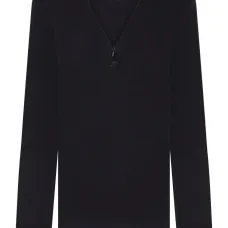 Футболка 90's с воротником на молнии