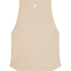 Топ в рубчик с вышитым логотипом Топ в рубчик с вышитым логотипом