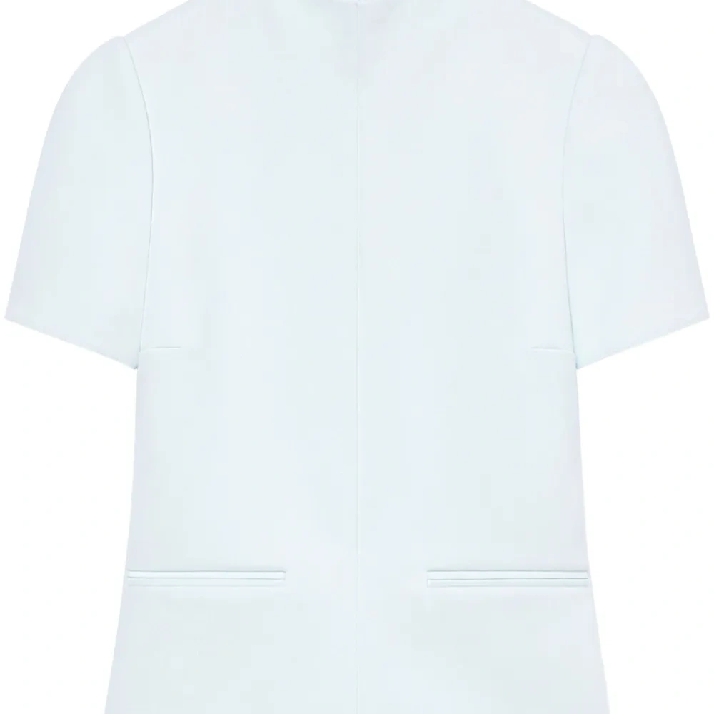 Твиловая футболка с высоким воротником