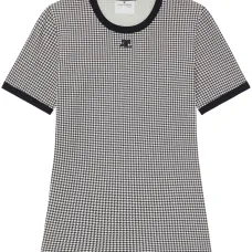 Футболка с контрастной отделкой