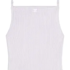 Топ в рубчик с вышитым логотипом Топ в рубчик с вышитым логотипом