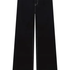 Широкие джинсы средней посадки