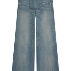 Широкие джинсы средней посадки Широкие джинсы средней посадки