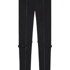 Брюки из смесовой шерсти с молниями