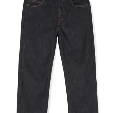 Джинсы с вышитым логотипом