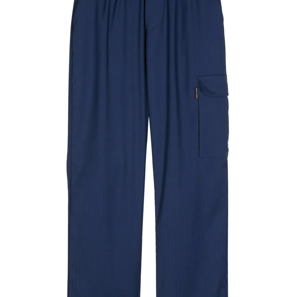 Брюки карго с узором в елочку