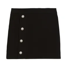 Юбка мини с тисненым логотипом