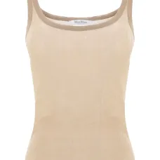 шелковый топ в рубчик