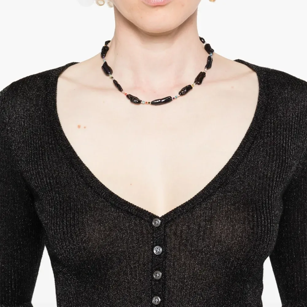 Топ тонкой вязки с люрексом