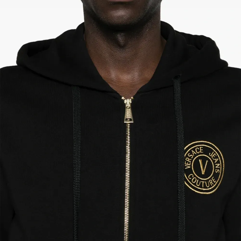 Худи на молнии с вышитым логотипом Худи на молнии с вышитым логотипом