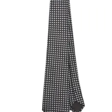 Шелковый галстук с жаккардовым узором