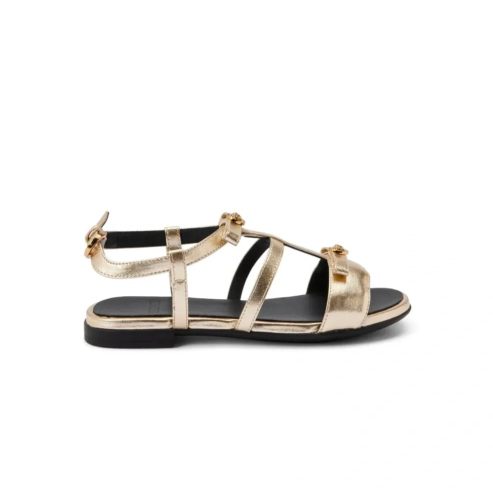 Босоножки с декором Medusa