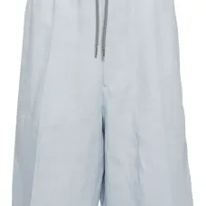 Льняные шорты с кулиской