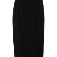 Фактурная юбка миди с запахом