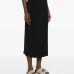 Фактурная юбка миди с запахом