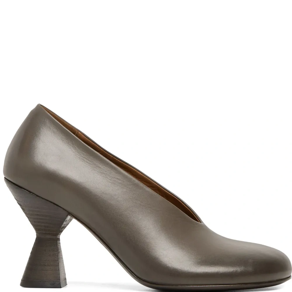 Туфли на скульптурном каблуке