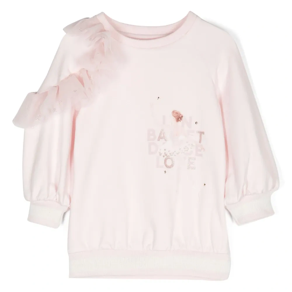 Платье-толстовка с графичным принтом