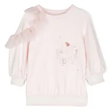 Платье-толстовка с графичным принтом