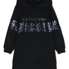 Платье из джерси с надписью