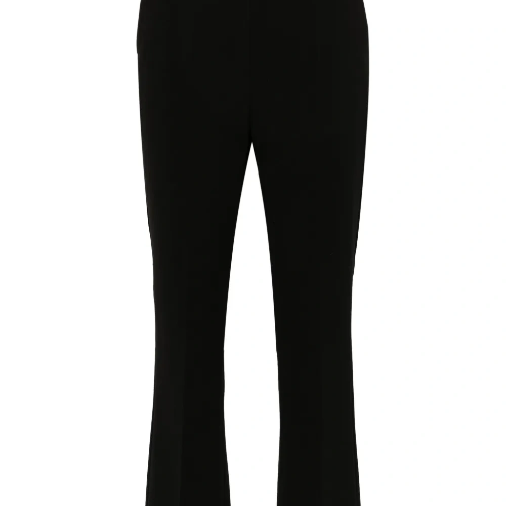 Креповые брюки прямого кроя