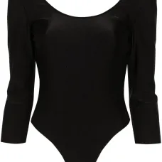 Атласное боди с открытой спиной