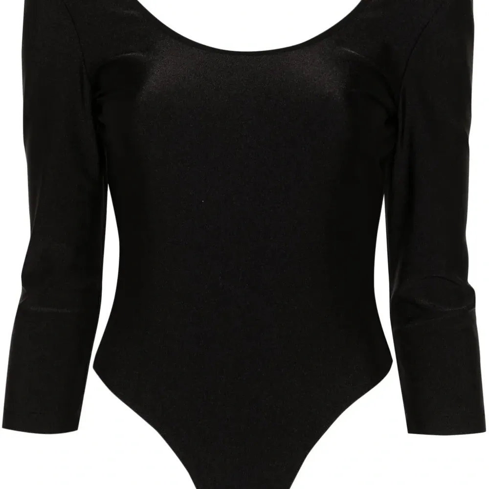 Атласное боди с открытой спиной