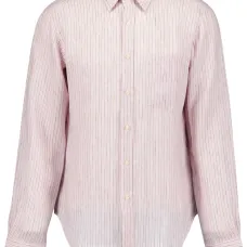 Льняная рубашка в полоску