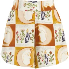 Креповые шорты с принтом