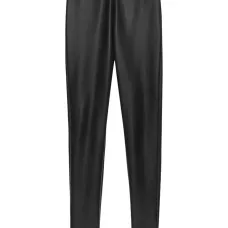 Кожаные легинсы скинни