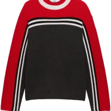 Полосатый джемпер в стиле колор-блок