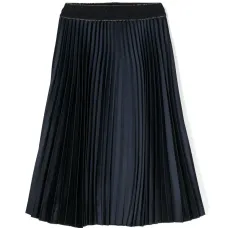 Атласная плиссированная юбка