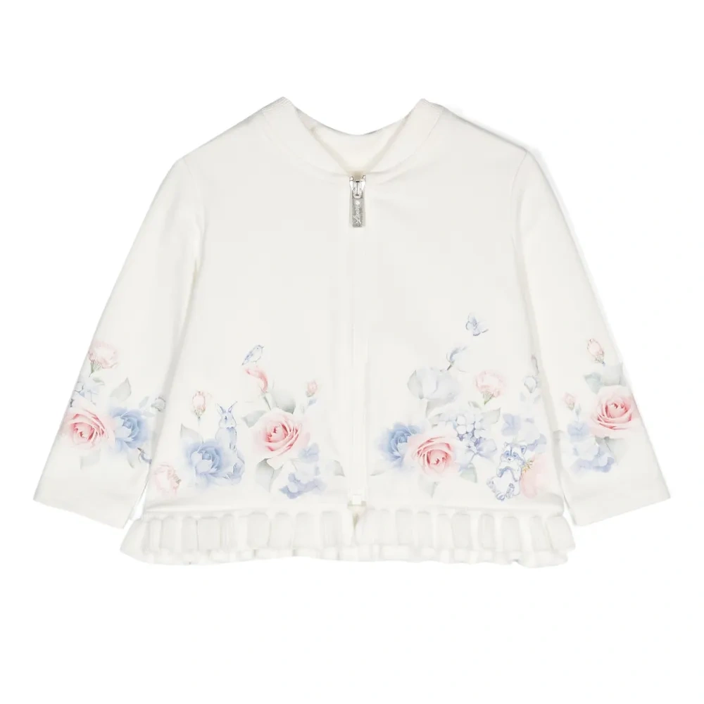кардиган на молнии с цветочным принтом