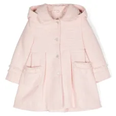 Твидовое пальто со складками