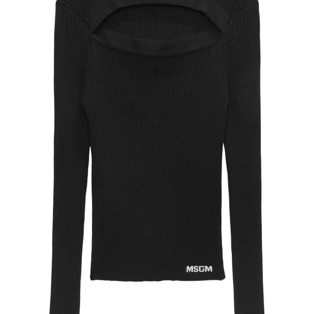 Трикотажный топ с вырезом