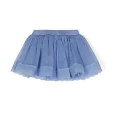 Юбка мини из тюля с блестками