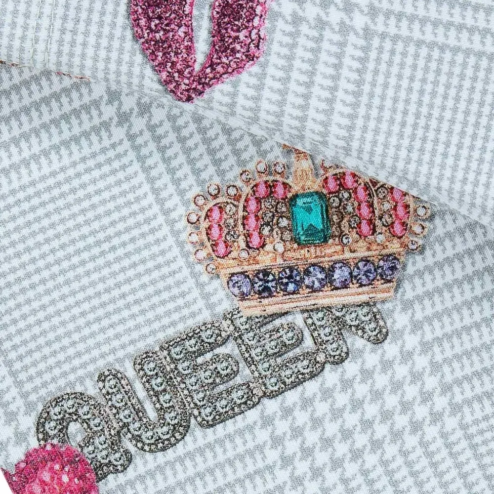 комплект из топа и брюк с графичным принтом