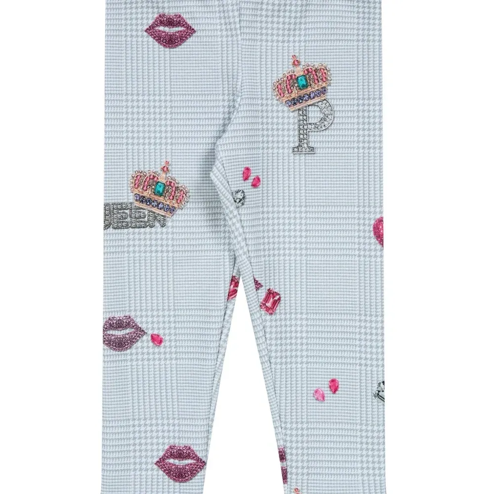 комплект из топа и брюк с графичным принтом