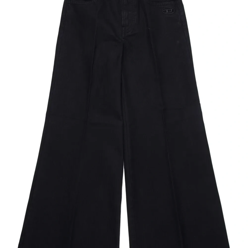 Габардиновые брюки с вышивкой Oval D