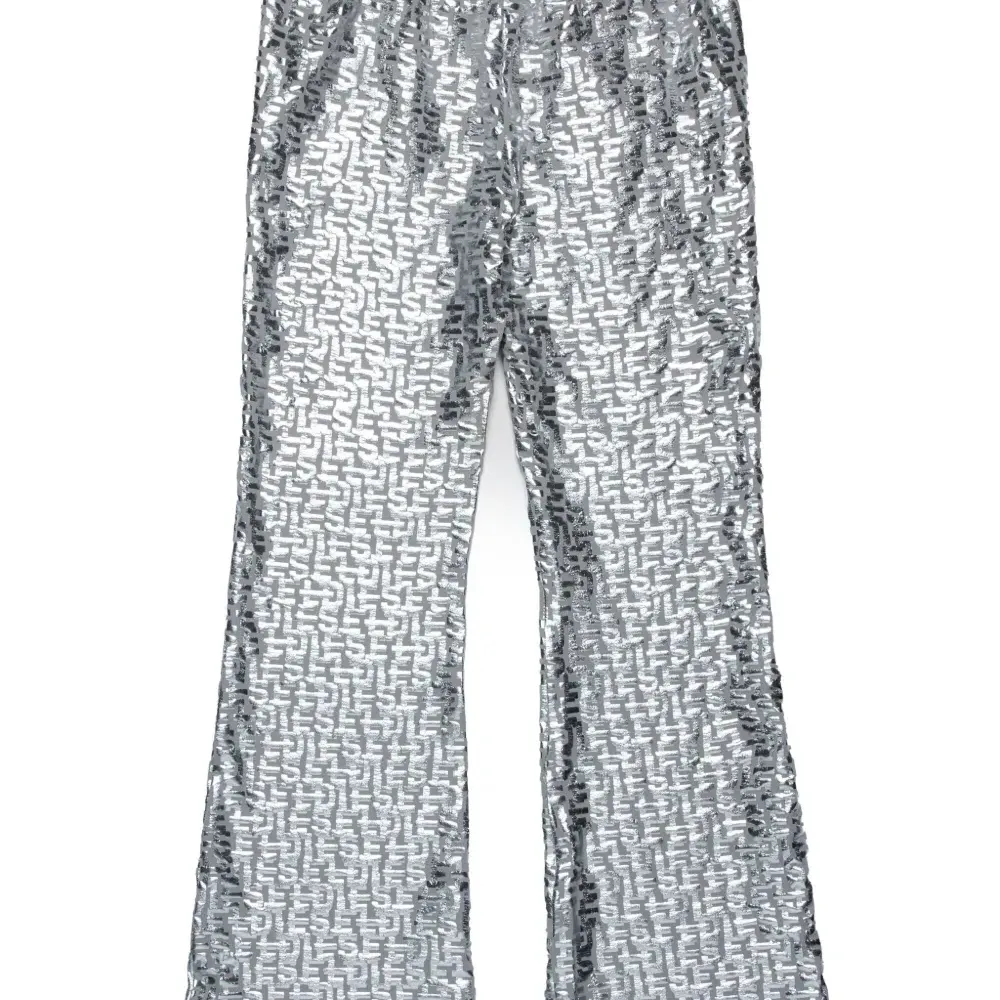 Брюки bootcut с монограммой