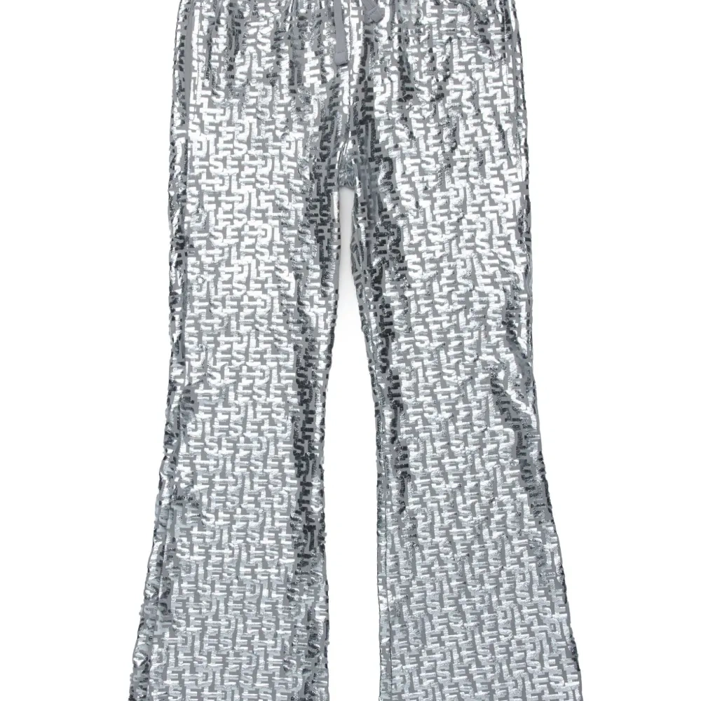 Брюки bootcut с монограммой